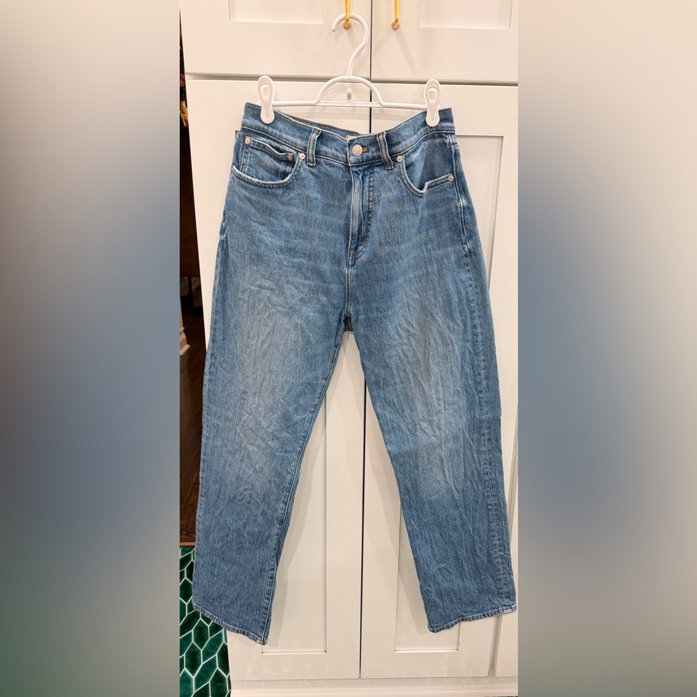 Madewell High-Rise Light Blue 90s Straight Jeans size 29X30